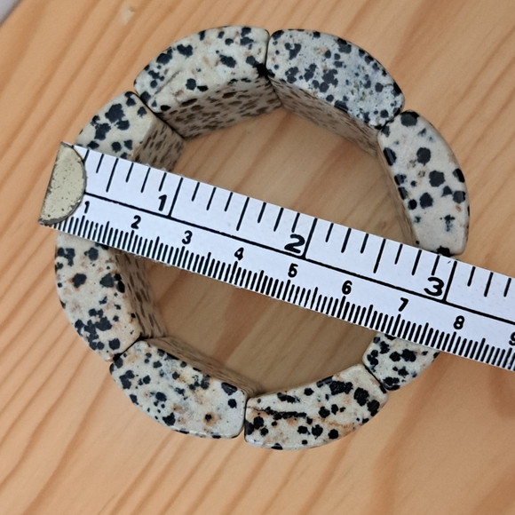 Statement Dalmatian Jasper Bracelet - Picture 5 of 8